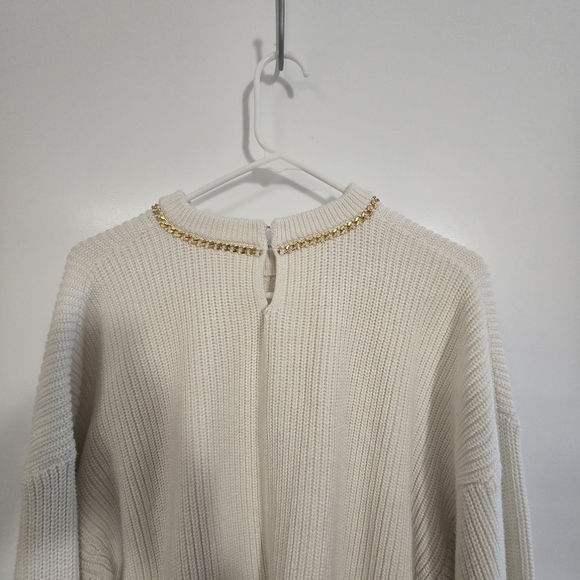 Joie Meliso Knit Sweater Chain Detailing - Picture 6 of 6